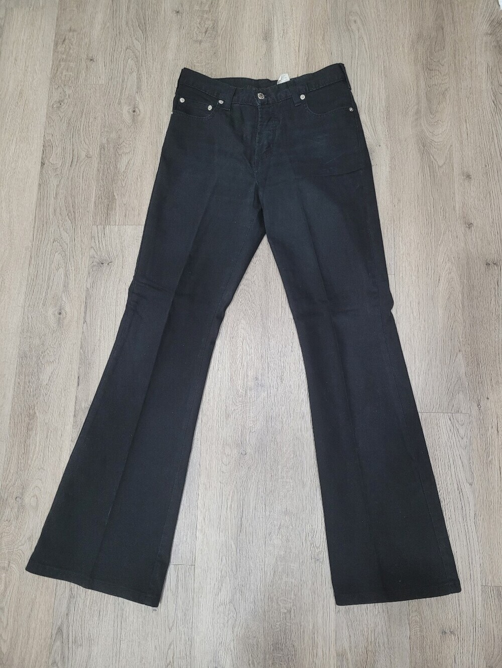 Vintage Manager Black Flare Jeans Size: W28 L32 Made In Canada